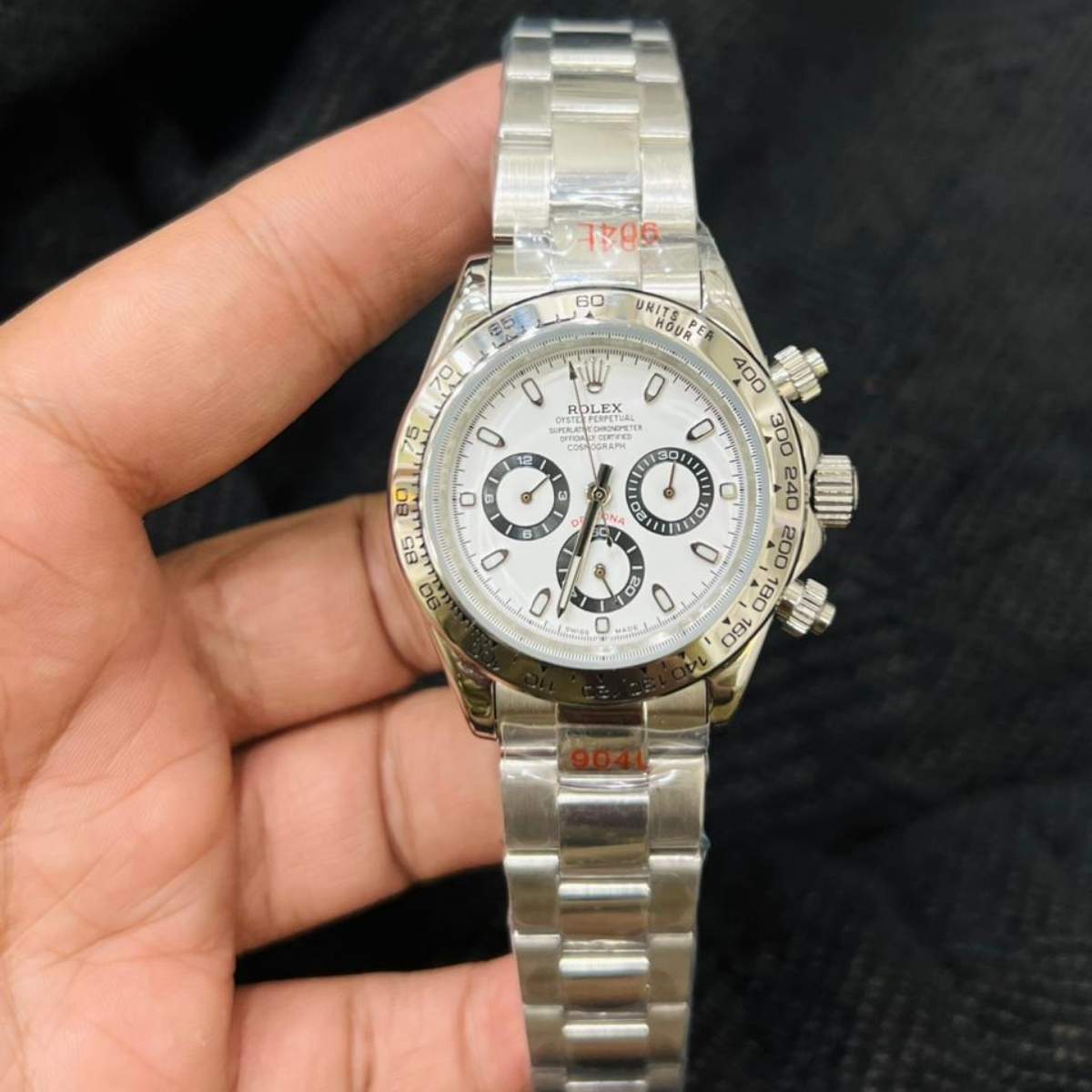 Rolex Daytona|Silver Chain|White Dial|