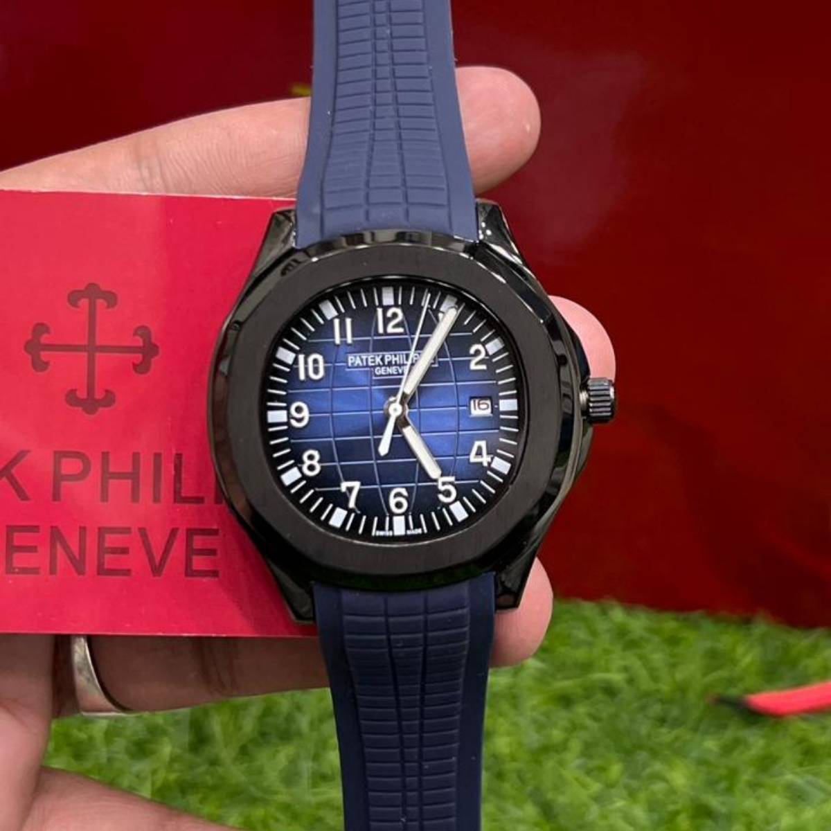 Patek Phillipe Aquanaut|Black Strap|Black Case|