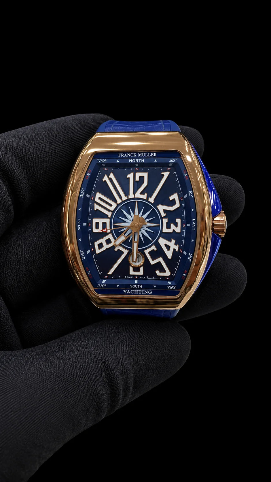 Franck Muller Yachting|Blue Dial|Blue Strap|