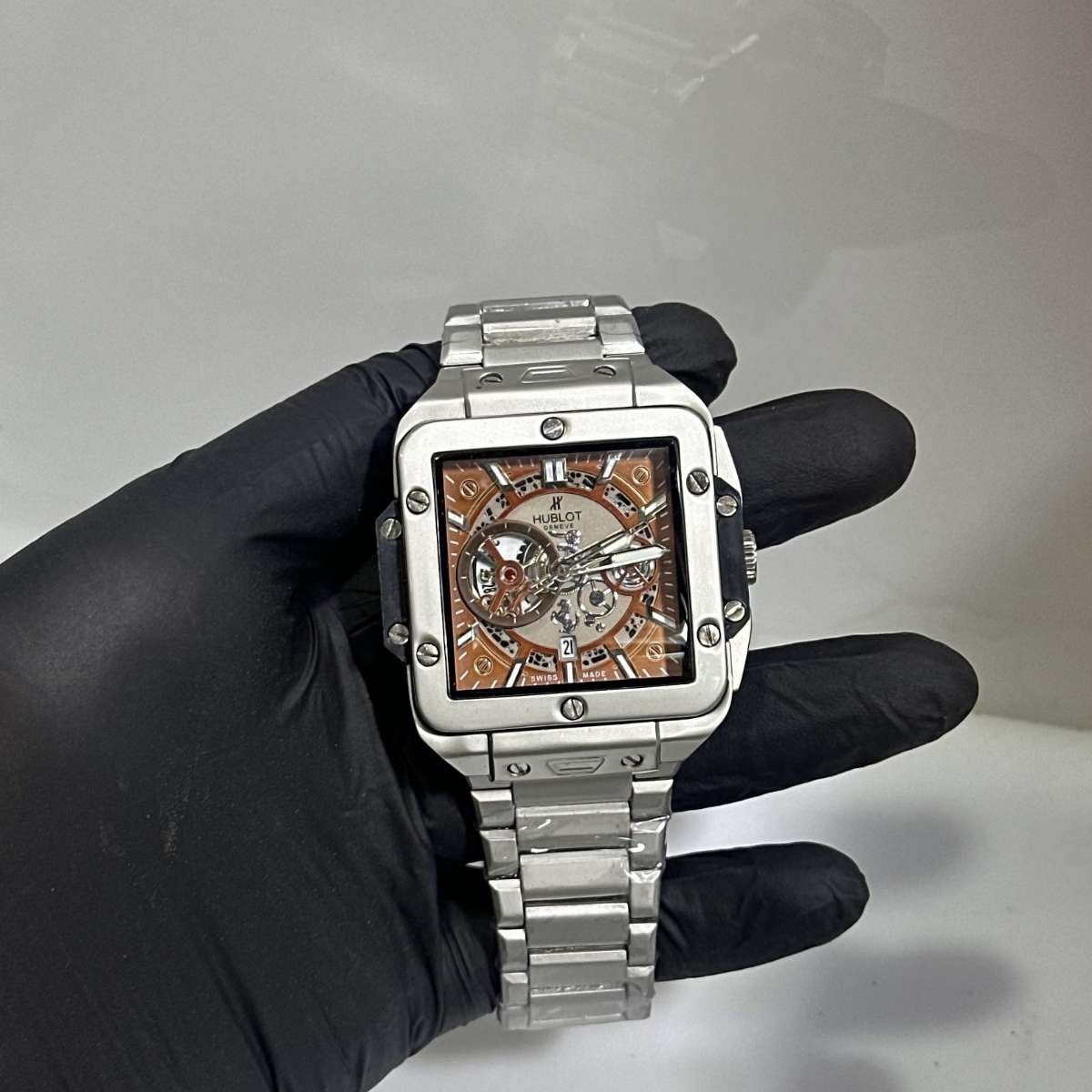 Hublot Silver Body Brown Dial