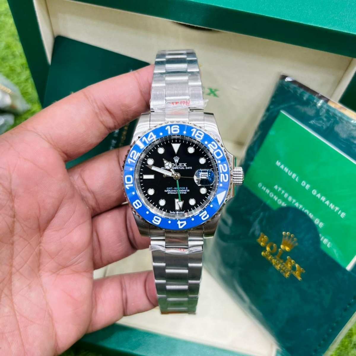 Rolex GMT-Master II Blue Bezel Black Dial