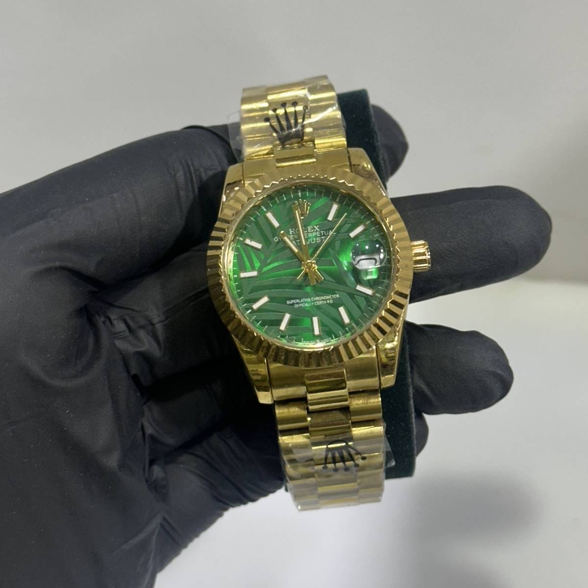 Rolex Women DateJust Green Dial