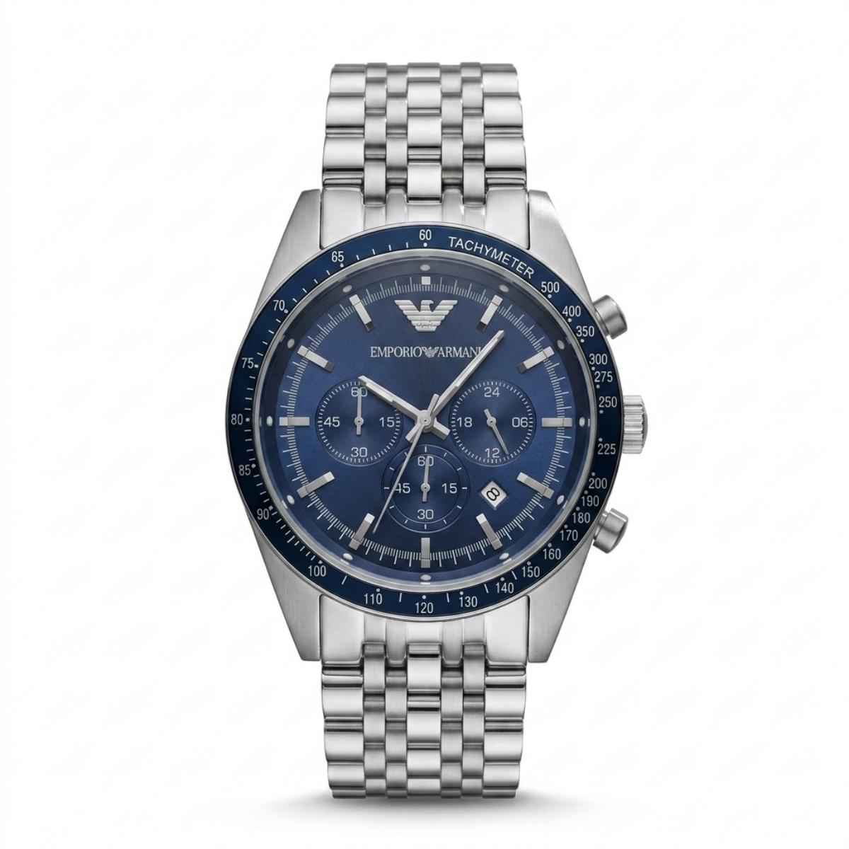 Emporio Armani Blue Dial Chronograph Watch AR11105