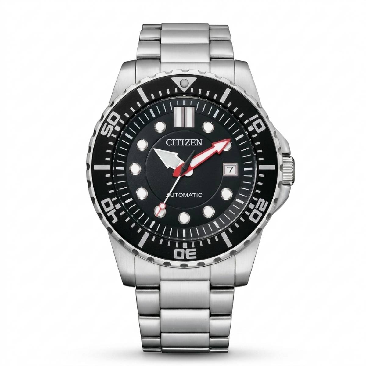 Citizen Automatic Sports Black Dial Red Arrow Men's Watch NJ0170-85E