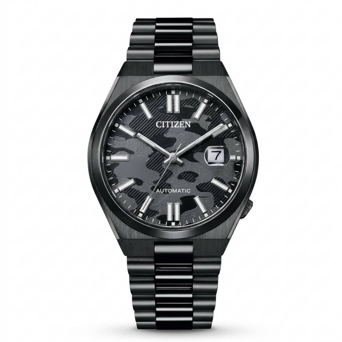 Citizen Tsuyosa Automatic Black Camouflage Dial Men's Watch NJ0155-87E
