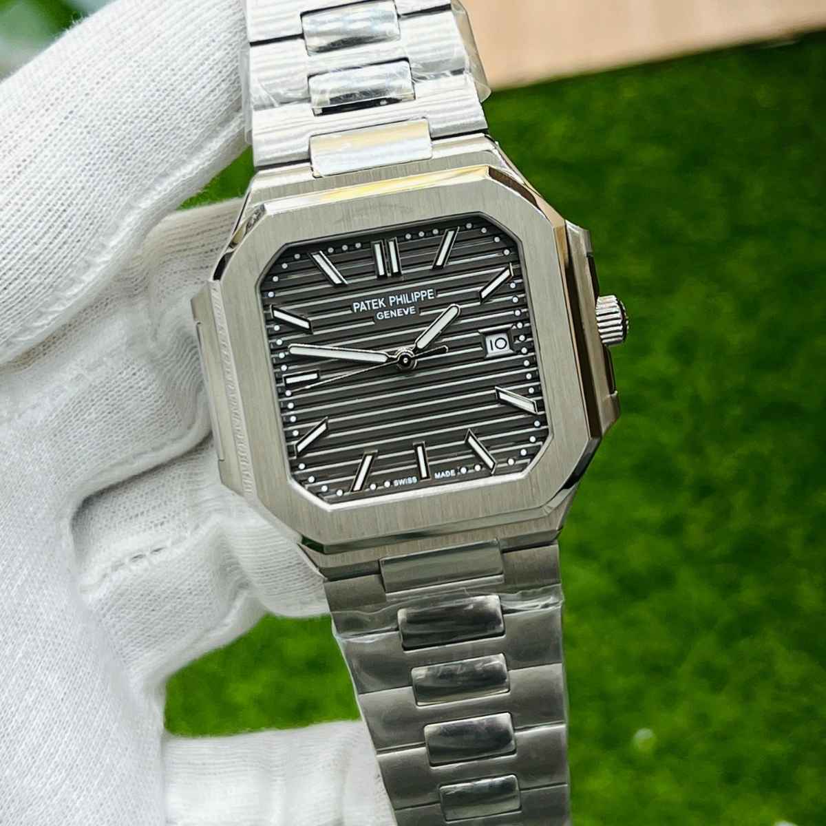 Patek Philippe Cubitus Stainless Steel Grey Dial
