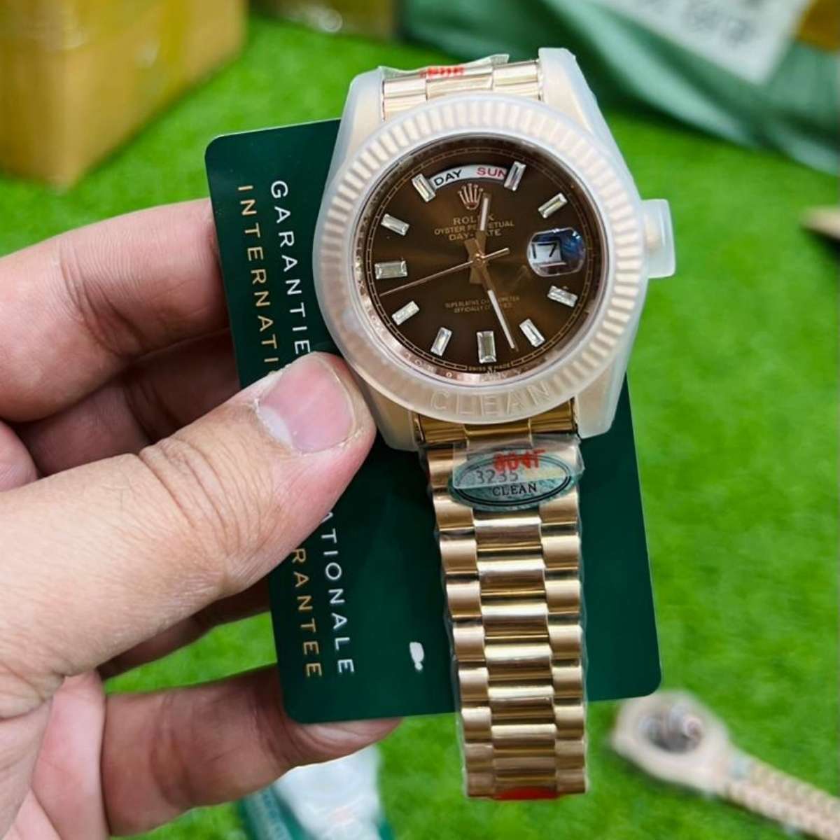 Rolex Day-Date|Rose Gold|Brown Dial|