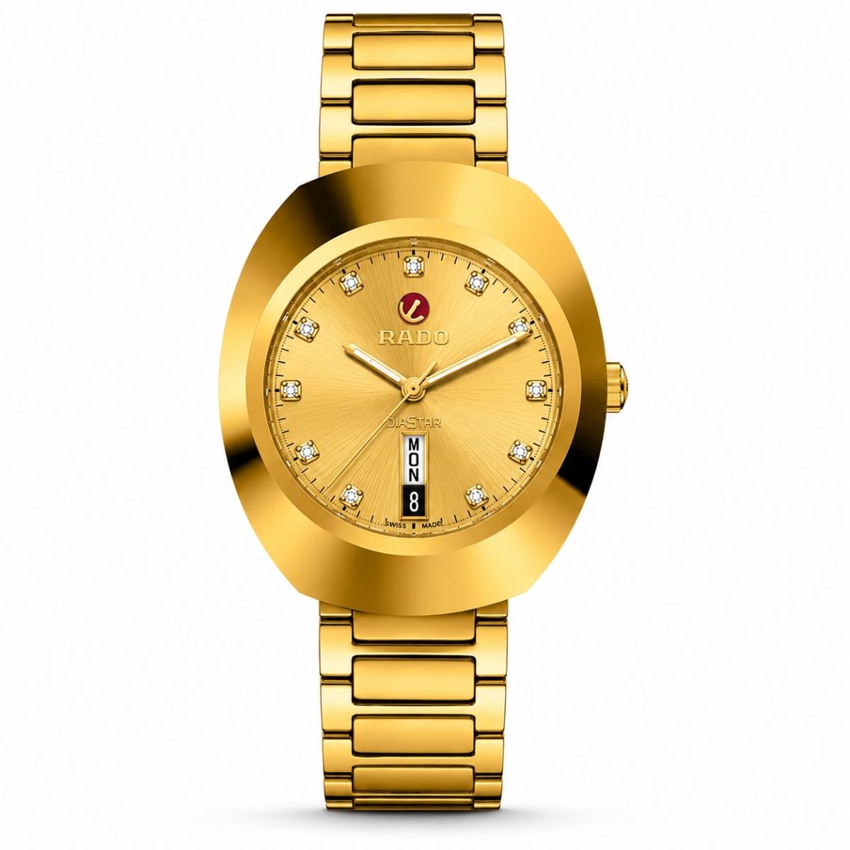 Rado DiaStar Original R12161643 Gold Dial Automatic Swiss Men's Watch