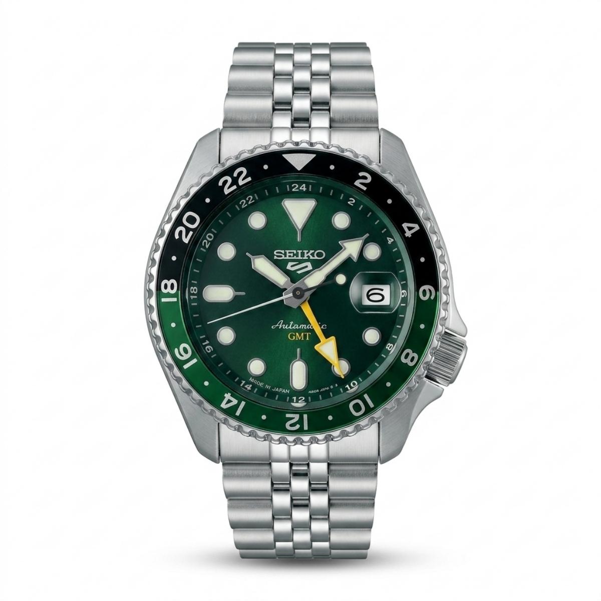 Seiko 5 Sports GMT Green Dial Automatic Watch SSK035K1