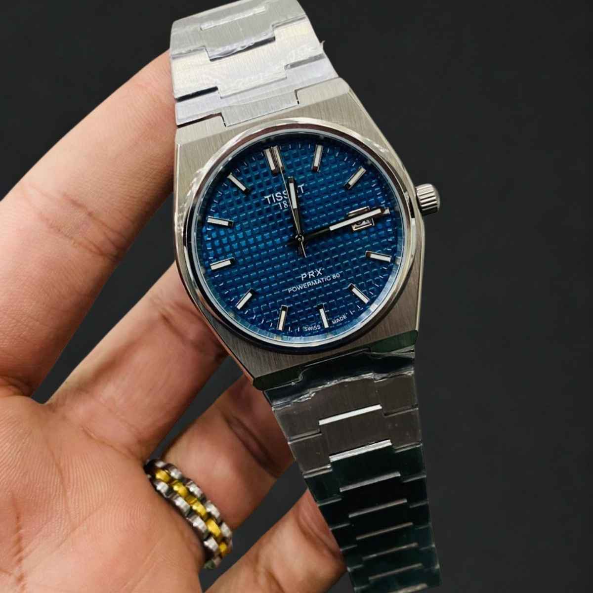 Tissot Prx Powermatic Stainless Steel Blue Dial