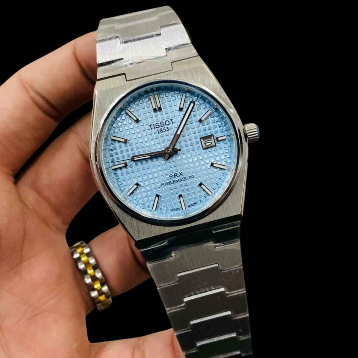 Tissot Prx Powermatic Stainless Steel Tiffany Dial