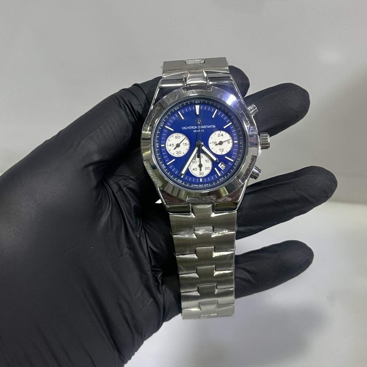 Vacheron Constantin Chronograph Stainless Steel Blue Dial