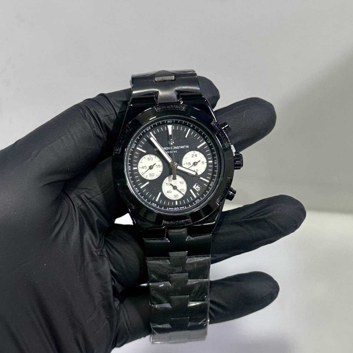 Vacheron Constantin Chronograph Stainless Steel Black Dial